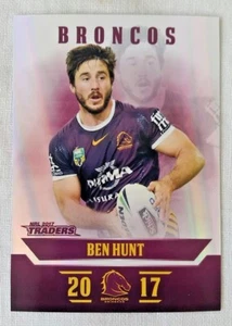 2017 NRL Traders Parallel PS004 - Ben Hunt Brisbane Broncos - Picture 1 of 2