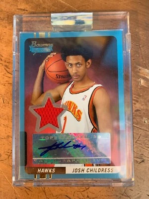 Camiseta deportiva Bowman Signature Edition #83 Josh Childress 2004-05 autógrafo/169 Foto 1 de 2