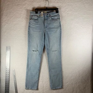 Madewell Women's High-Rise Slim Crop Ripped Boyjean Dumas Wash Size 26T NWT 8865 - Picture 1 of 10