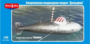 German Midget Submarine Dolphin 1944 WWII 1/35 Scale Plastic Model Kit MM35-004 - Imagen 1 de 12