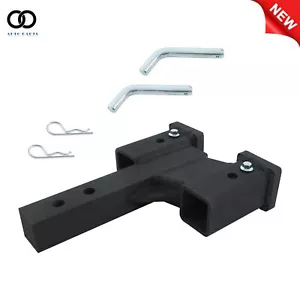 10000Lb Trailer Dual Hitch Extender For 2 In Receiver Rise/Drop 2-In Solid Shank - Picture 1 of 15