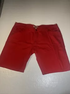 Vintage Noiz Premium Jeans Shorts Red Size 54 - Picture 1 of 10