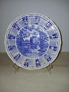 Alfred Meakin Staffordshire “God Bless Our House” Calendar Plate 1972 England 9” - Picture 1 of 11