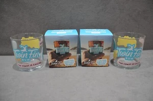 2x Twin Fin Rum Retro Tumbler Rocks Glas 38cl 380ml in Geschenkbox Weihnachten NEU - Bild 1 von 11