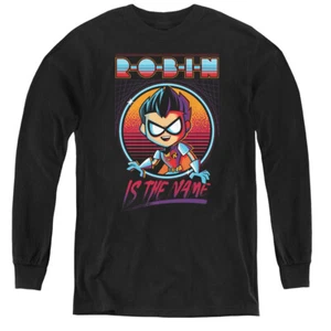 TEEN TITANS GO ROBIN Licensed Kids Boys Girls Long Sleeve Tee Shirt SM-XL - Picture 1 of 2