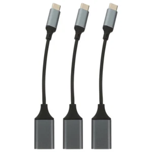 3 Pcs USB-C Male to USB 3.0 Female OTG Cable Adaptor for Pixel and other - Afbeelding 1 van 12