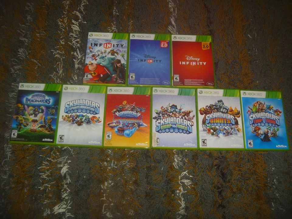 Juegos Disney Infinity y Skylanders (Microsoft Xbox 360) Probado Funciona + Estuche Foto 1 de 1