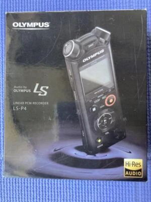 OLYMPUS LS-P4 Linear PCM Recorder 39H 8GB Hi-Res Bluetooth operation Tested  - Image 1 of 4