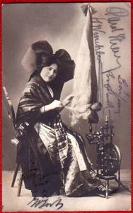 GERMAN THEATER 1912 RPPC SIGNED AUTOGRAPHED POSTCARD RUMPELSTILTSKIN - Picture 1 of 2