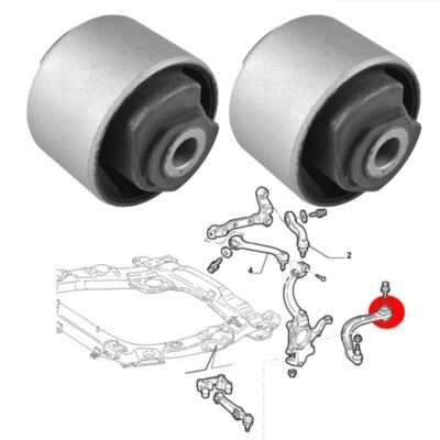 silentblocs des bras inférieurs avant pour Lancia Thesis (Ø62,3mm) - Photo 1/4