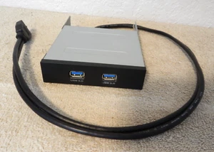 VANTEC 2-Port USB 3.0 Front Panel for 3.5" Bay w/ 20-pin Connector ** GRADE A ** - Picture 1 of 3
