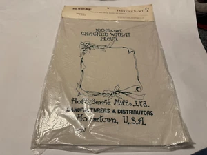 feed sack art hollyberrie mills ltd-the finish line-cracked wheat flour - Picture 1 of 1