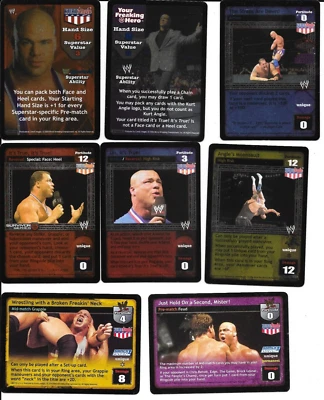 WWE RAW DEAL - 11 Kurt Angle + YFH Cards *FREE SHIPPING* FOIL ULTRA RARE - Image 1 of 2