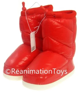 H&M Big Puffy Red Anime Cartoon Astro Boy Boots Women's Size 7 New - Picture 1 of 5