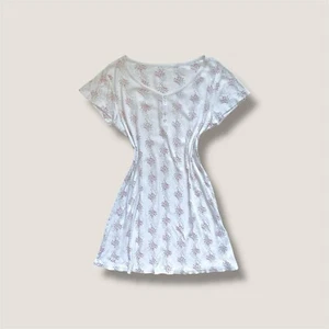 👒🌷 Camiseta Floral Vintage Años 90 Vestido Abotonado Talla Mediana - Imagen 1 de 7