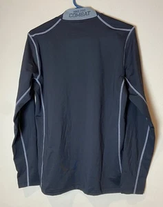 Mens M Nike Pro Combat Hyperwarm 547811 Black Fitted Shirt (19"x27") USED ONCE - Picture 1 of 5