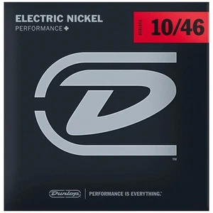 Cuerdas de guitarra eléctrica medianas Dunlop DEN1046 Performance+ enrolladas en níquel 10-46 - Imagen 1 de 5