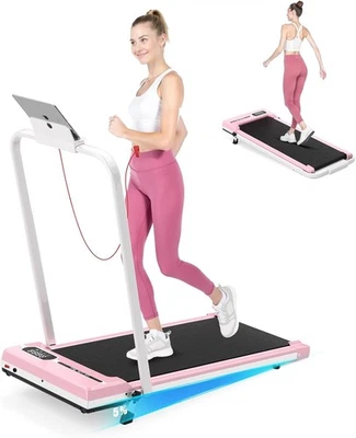 Almohadilla para caminar plegable 5 % inclinada cinta de correr portátil con mango para hogar y oficina Foto 1 de 4