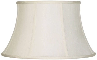 Creme Large Lamp Shade 13" Top x 19" Bottom x 11" High (Spider) Replacement - Image 1 of 4