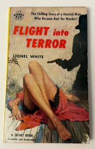 1955 Flight Into Terror Novel Lionel White Paperback Signet Mystery Book MM6 - Picture 1 of 6