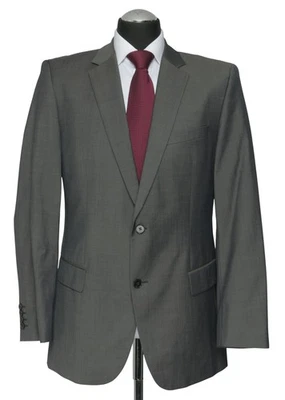 JOOP! Herren Sakko Jackett 50 grau anthrazit Einreiher 2-Knopf 100% Schurwolle - Bild 1 von 4