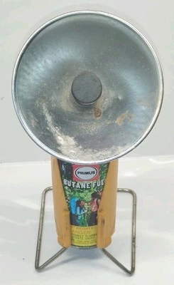 Mini calentador Primus vintage mochilero camping Suecia sin probar como está Foto 1 de 4