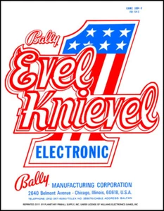 Evel Knievel Pinball Service/Repair Manual w/Fold-Out Schematics Bally PPS tD - Picture 1 of 1