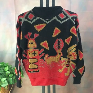 KANSAI YAMAMOTO Vintage RARE 80s Sweater - David Bowie's Designer! M - Picture 1 of 5