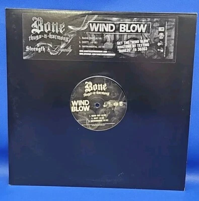 Bone Thugs-N-Harmony — Wind Blow 12 дюймов промо виниловый сингл 2007 Interscope США очень хорошее состояние+ - Изображение 1 из 3