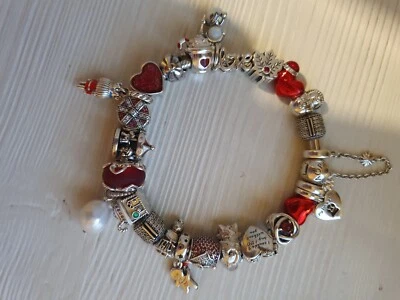 Pandora Bracciale Originale NUOVO Completo natale charms natalizio braccialetto - Immagine 1 di 4