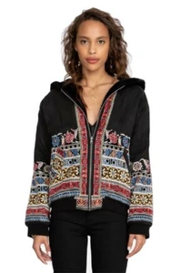 Johnny Was Malini Fur Bomber Jacket - P46320-O MSRP $495.00 - Picture 1 of 5