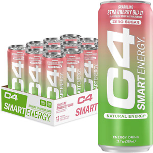 C4 Smart Energy Drink - Sugar Free Performance Fuel & Nootropic Brain Booster, C