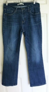 LEVI'S PERFECTLLY SLIMMING 512 BOOTCUT DARK WASH DENIM JEANS WAIST 28 - Picture 1 of 7