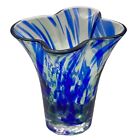 Renate Stock For Sea Glasbruk Sweden Crystal Flower Vase 8”