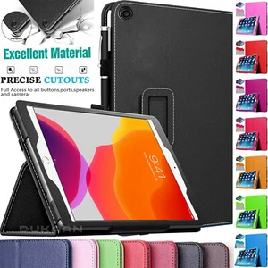 Flip Case For Apple iPad 7th Gen 10.2" (2019) A2200 A2198 A2232 PU Leather Stand - Picture 1 of 16