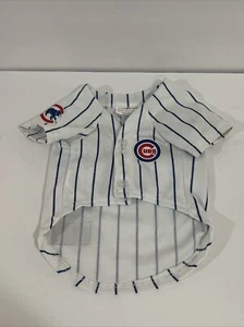 MLB Chicago Cubs Screen Printed Baseball Dog Jersey - White/Blue S Pets - Picture 1 of 12
