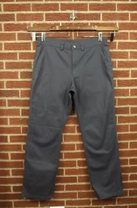 Pantalones de carpintero Duluth para hombre de sarga diaria calce relajado 40 W x 36 L gris alto - Imagen 1 de 6