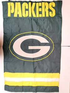 NFL Green Bay Packers Double Sided 27" x 43" Banner Flag (LOOK @ PHOTOS) - Picture 1 of 2