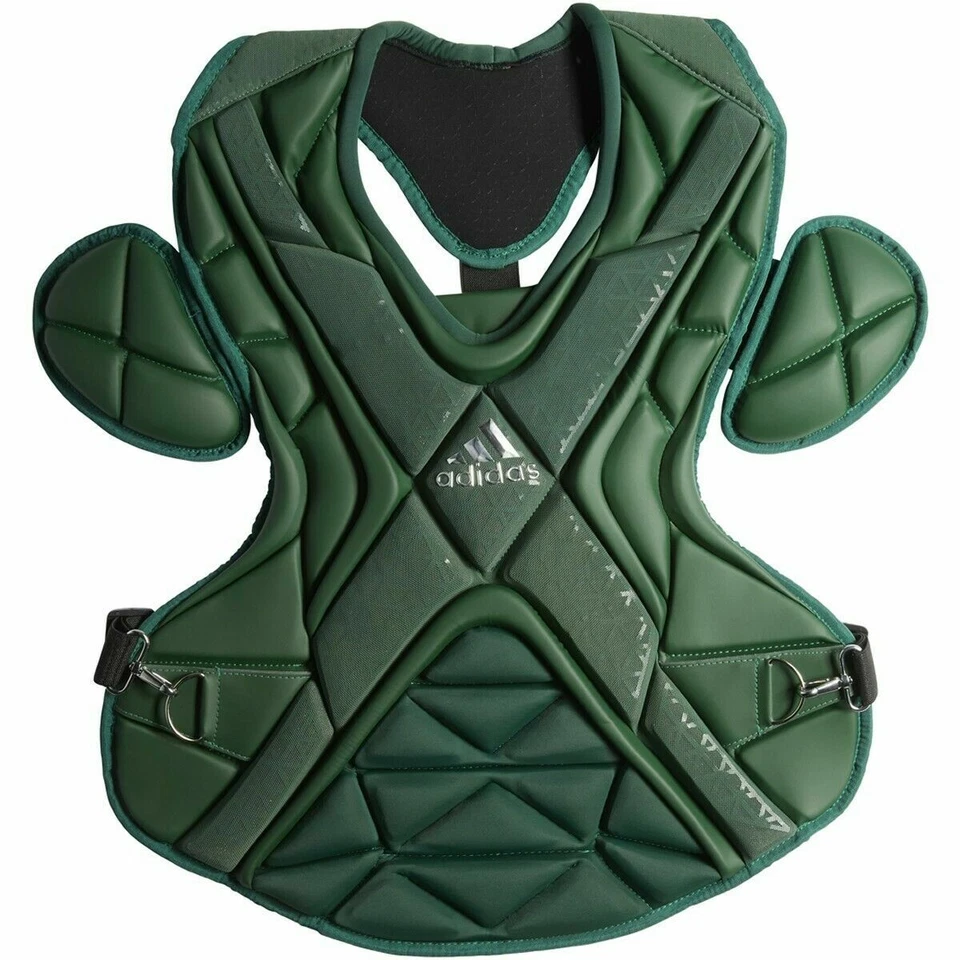 Protector de pecho Adidas Performance Pro 2.0 Catchers verde/plateado para hombre talla 17 Foto 1 de 1