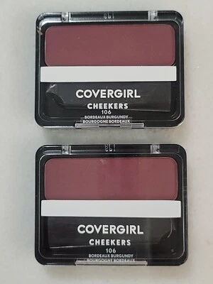 2 Sealed Covergirl Cheekers Blushes 106 Bordeaux Burgundy - Image 1 of 4