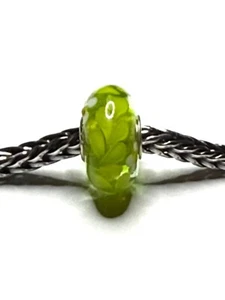 Trollbeads Unique, Lime Green / Yellow, Floral - Picture 1 of 5