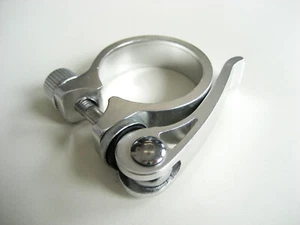 Sattelstangenhalterung mit Schnellspannverschluss Silber ca. 36 - 40 mm 80089 - Bild 1 von 2