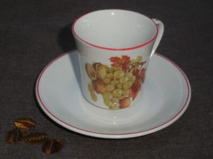Vintage Espresso porcellana Coffee- Cup and plate,by Pontesa made in Spain,RARE - Picture 1 of 9
