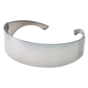 Futuristic Sunglasses Cyclops Stylish Space Robot Black Alien Doc Brown Costume - Picture 1 of 4