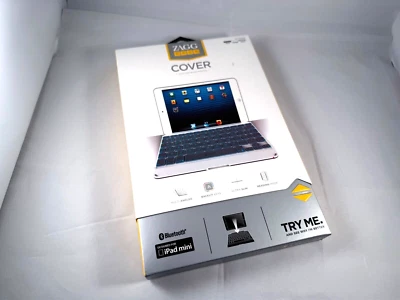 ZAGG Cover Case Backlit Bluetooth Keyboard Apple iPad mini-White ZKMHCWHLIT103 - Image 1 of 4