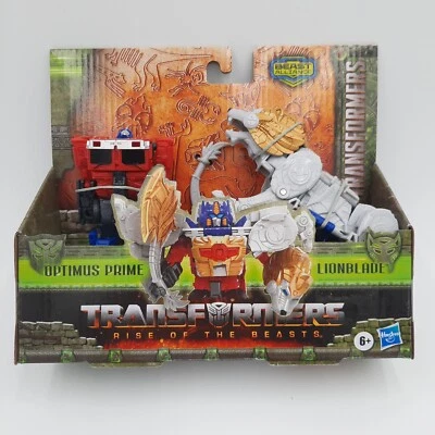 Figuras de acción Transformers Optimus Prime y Lionblade Beast Alliance 2pk NUEVO Foto 1 de 4