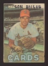 1967 Venezuela Topps #283 Nelson Biles Venzuelan Rare Dark Blue Back