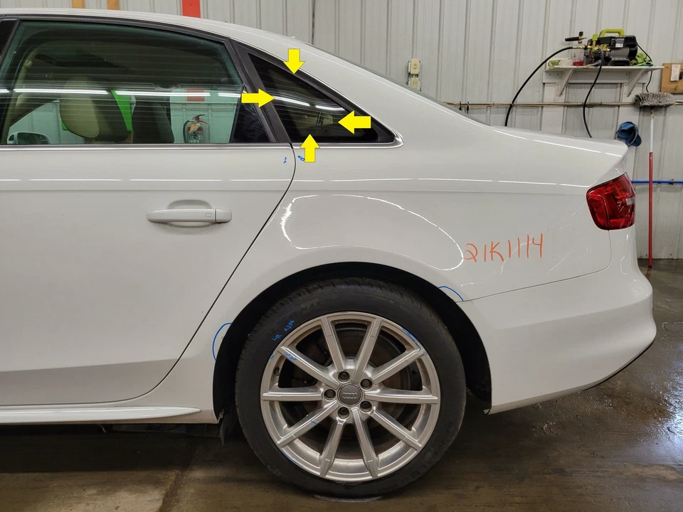 Audi A4 2014 sedán conductor cuarto izquierdo ventana cristal solamente Foto 1 de 1