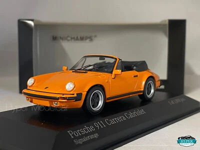 MINICHAMPS 1/43 PORSCHE 911 CARRERA CABRIOLET 1983 ORANGE ART.430062038 - Immagine 1 di 3