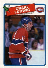 1988-89 O-PEE-CHEE NHL HOCKEY #230 CRAIG LUDWIG MONTREAL CANADIENS